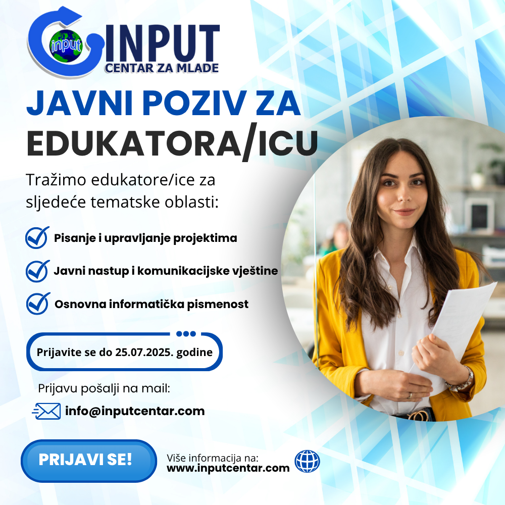 Poziv za edukatore/ice